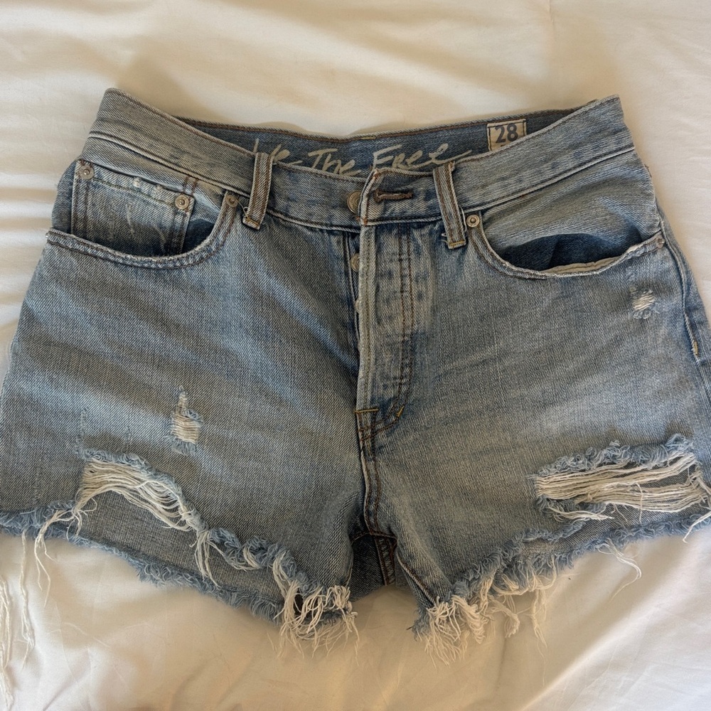 We The Free Blue Denim Jeans